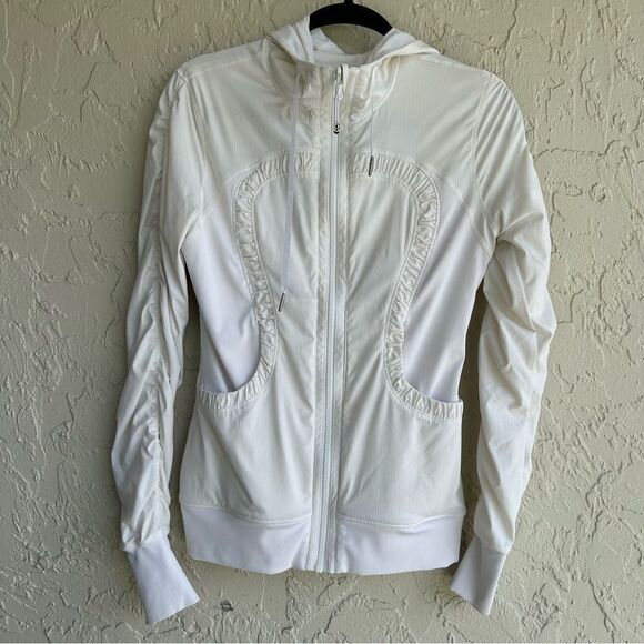 LULULEMON Dance Studio Jacket Women 6 Ruched Full Zip - Picture 1 of 11
